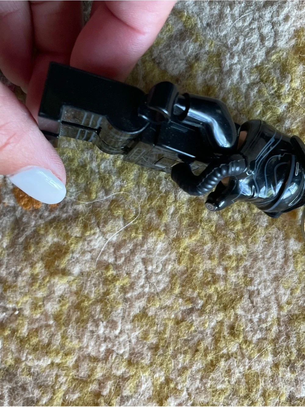 Lego Star Wars First Order Tie Pilot Key Light black keychain bag tag hang acces